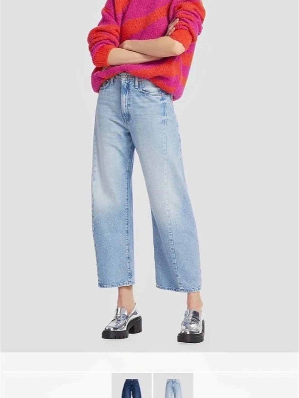 MOTHER The Half-Pipe Ankle Jeans Blue